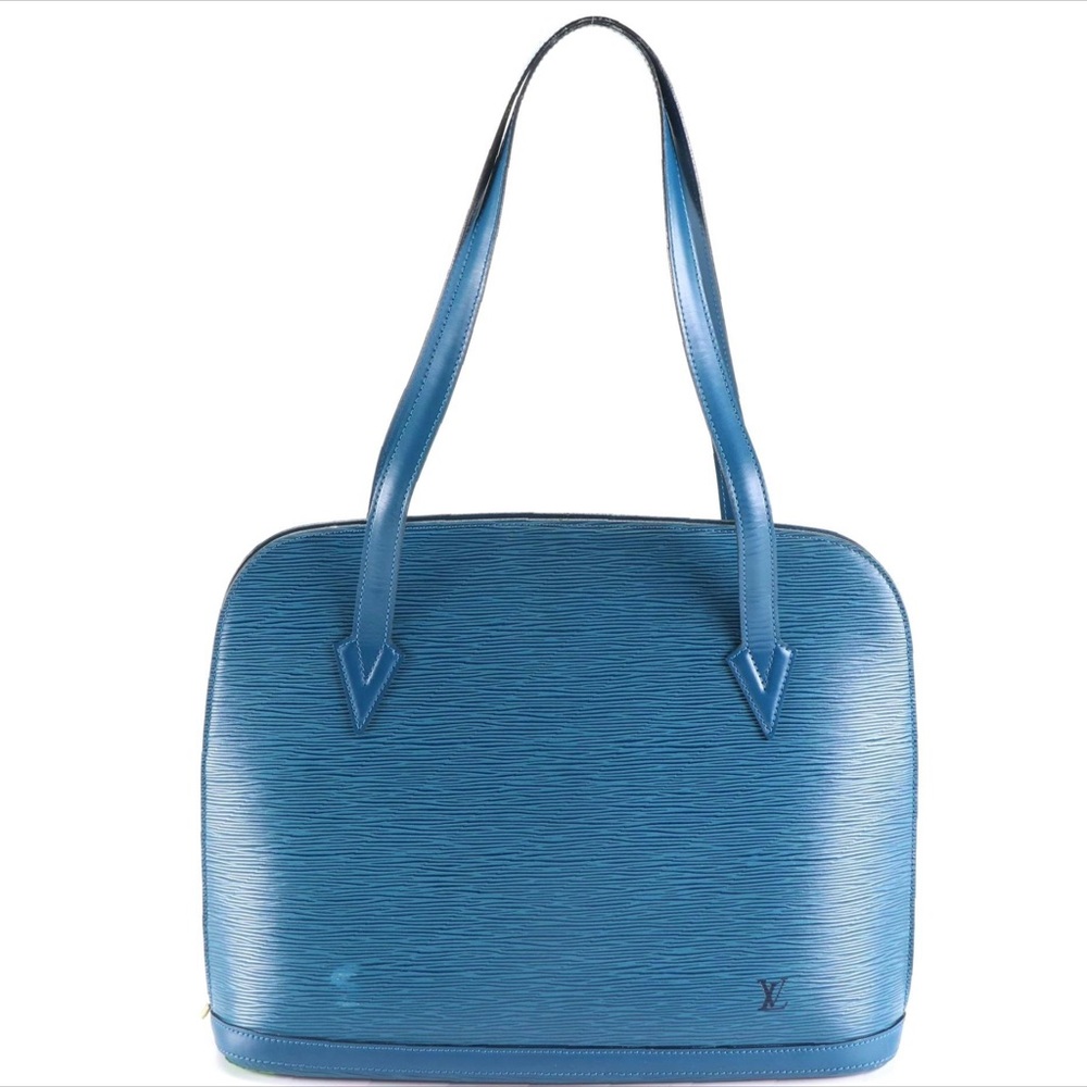 Louis Vuitton Lussac Handbag in Toledo Blue Epi Leather
